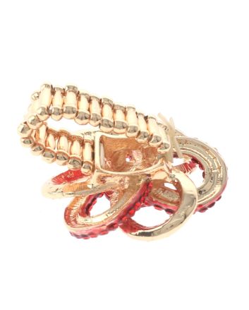 Crystal Stretch Flower Ring