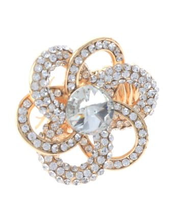 Crystal Stretch Flower Ring