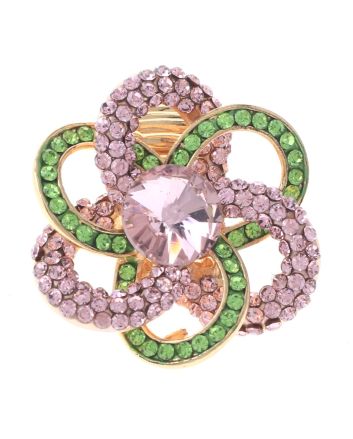 Crystal Stretch Flower Ring