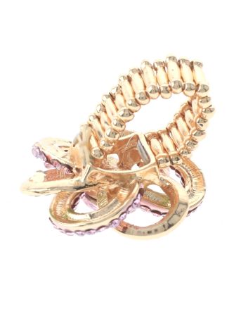 Crystal Stretch Flower Ring