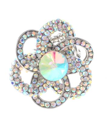 Crystal Stretch Flower Ring
