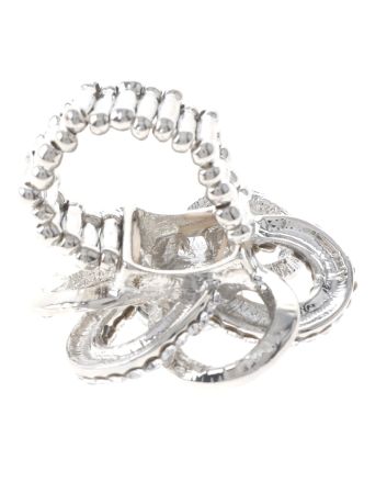 Crystal Stretch Flower Ring