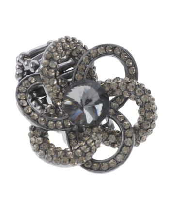 Crystal Stretch Flower Ring