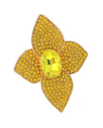 Crystal Stretch Flower Ring