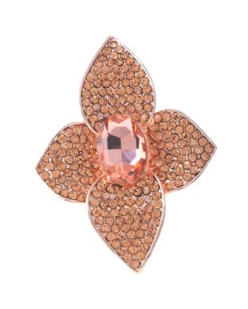 Crystal Stretch Flower Ring