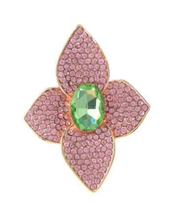 Crystal Stretch Flower Ring