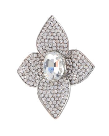 Crystal Stretch Flower Ring