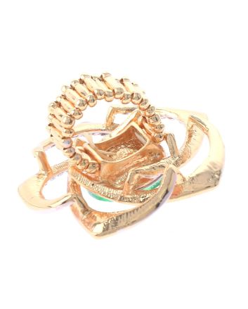 Crystal Stretch Flower Ring