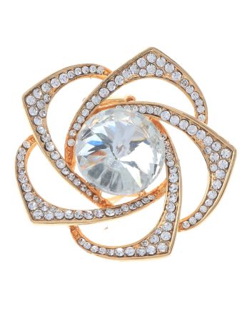Crystal Stretch Flower Ring