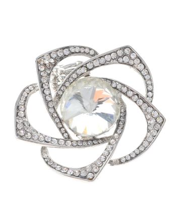 Crystal Stretch Flower Ring