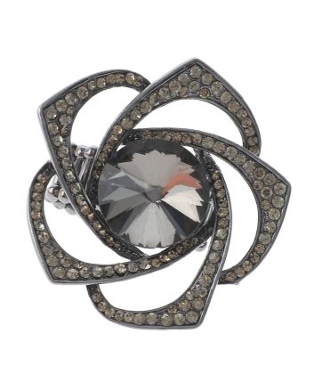 Crystal Stretch Flower Ring