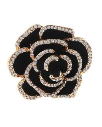 Crystal Stretch Flower Ring