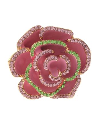 Crystal Stretch Flower Ring