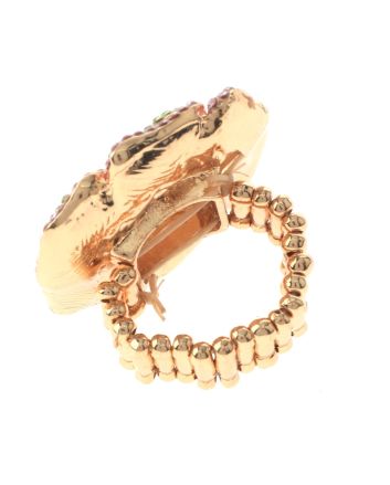 Crystal Stretch Flower Ring
