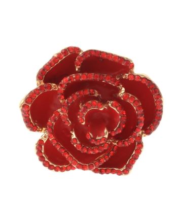 Crystal Stretch Flower Ring
