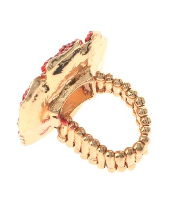 Crystal Stretch Flower Ring