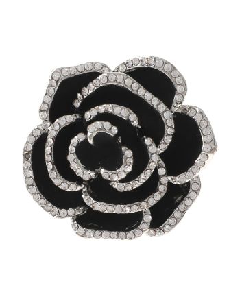 Crystal Stretch Flower Ring