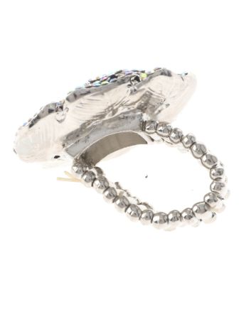 Crystal Stretch Flower Ring