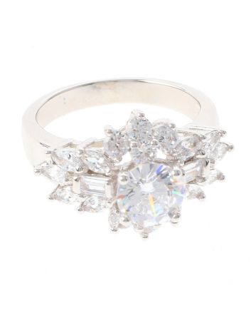 Rhodium Plated Ring