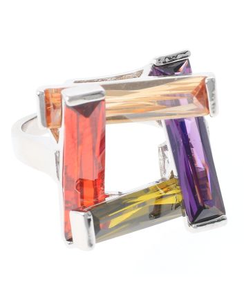 Rhodium Plated Ring