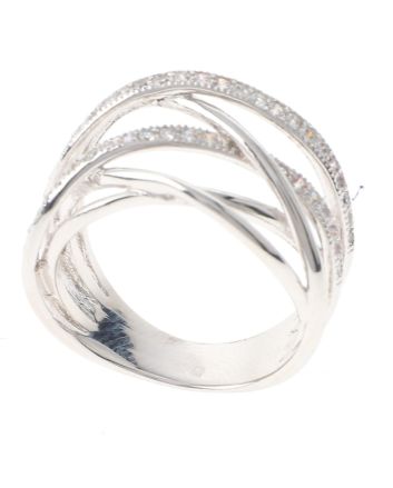 Rhodium Plated Ring