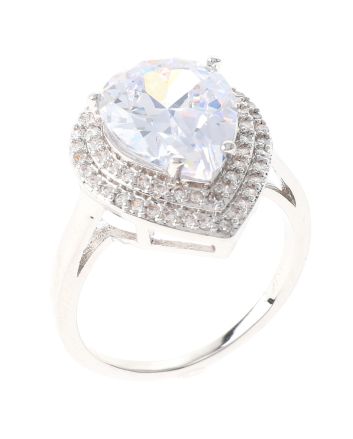 Rhodium Plated Ring