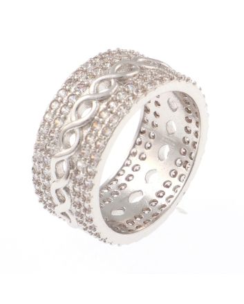 Fashion Rhodium Plated Ring