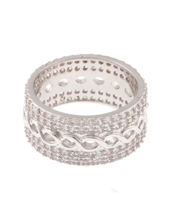 Fashion Rhodium Plated Ring