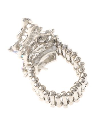 Crystal Butterfly Elastic Ring