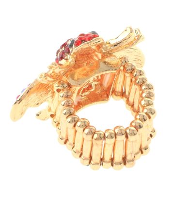 Crystal Bee Elastic Ring