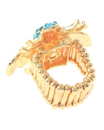 Crystal Bee Elastic Ring