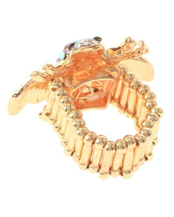 Crystal Bee Elastic Ring