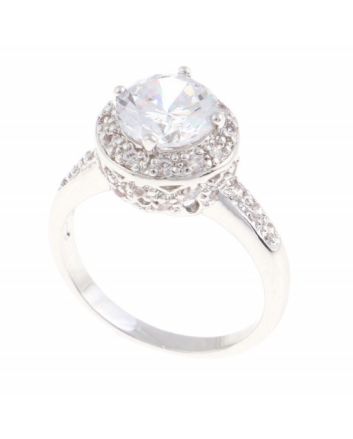 Rhodium Plated Ring