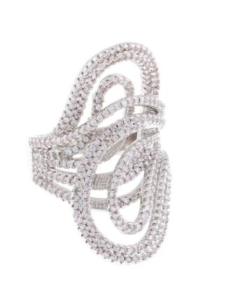 Fashion Rhodium Plated Ring