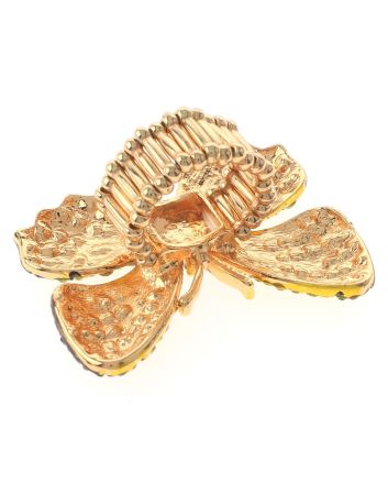 Large Crystal Butterfly Stretch Ring