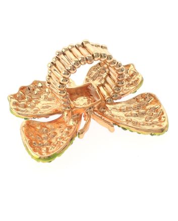 Large Crystal Butterfly Stretch Ring