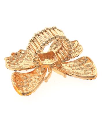 Large Crystal Butterfly Stretch Ring