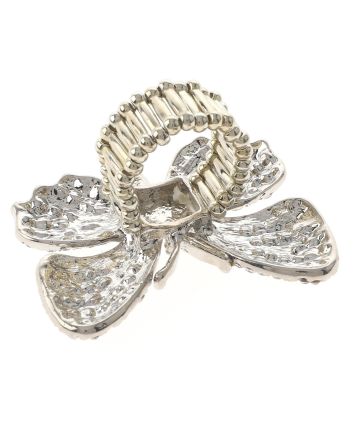 Large Crystal Butterfly Stretch Ring