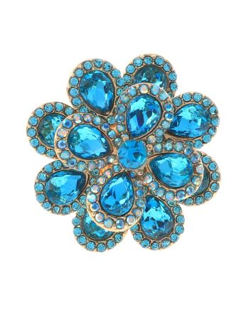 Crystal Stretch Flower Ring