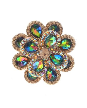 Crystal Stretch Flower Ring