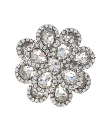 Crystal Stretch Flower Ring