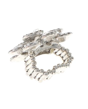 Crystal Stretch Flower Ring
