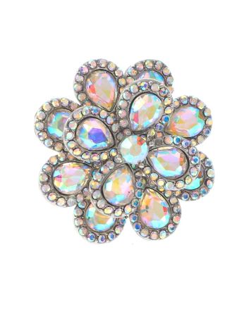 Crystal Stretch Flower Ring