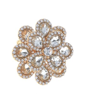 Crystal Stretch Flower Ring