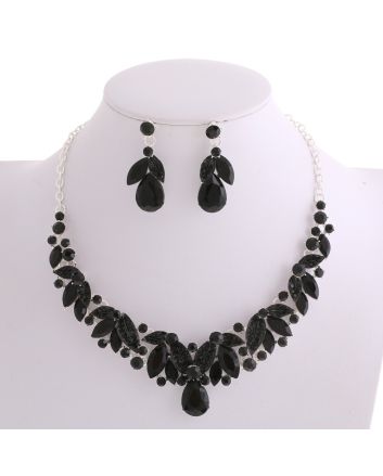 CRYSTAL RHINESTONE NECKLACE SET