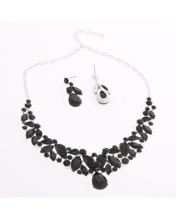 CRYSTAL RHINESTONE NECKLACE SET
