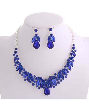 CRYSTAL RHINESTONE NECKLACE SET