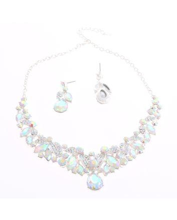 CRYSTAL RHINESTONE NECKLACE SET