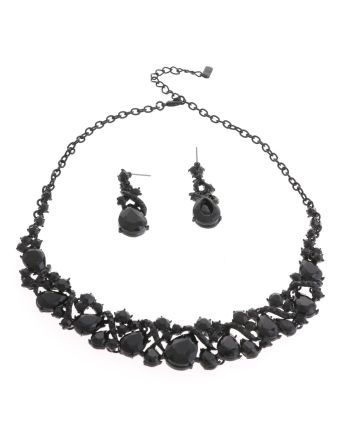 CRYSTAL RHINESTONE NECKLACE SET