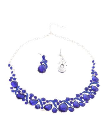CRYSTAL RHINESTONE NECKLACE SET